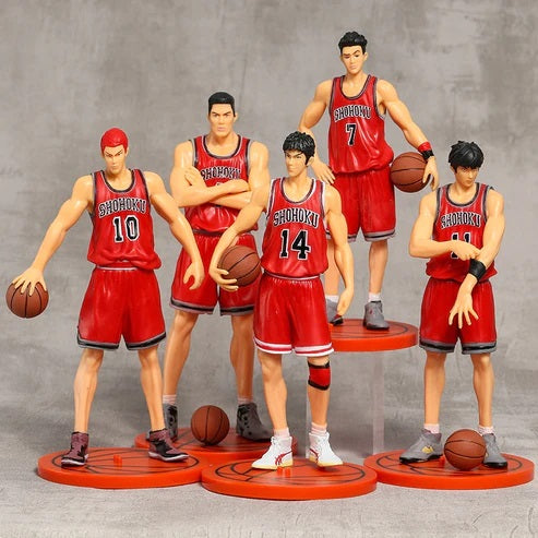 Slam Dunk | Set Of 5 Basketball | Action Figures 18-22 Cms|