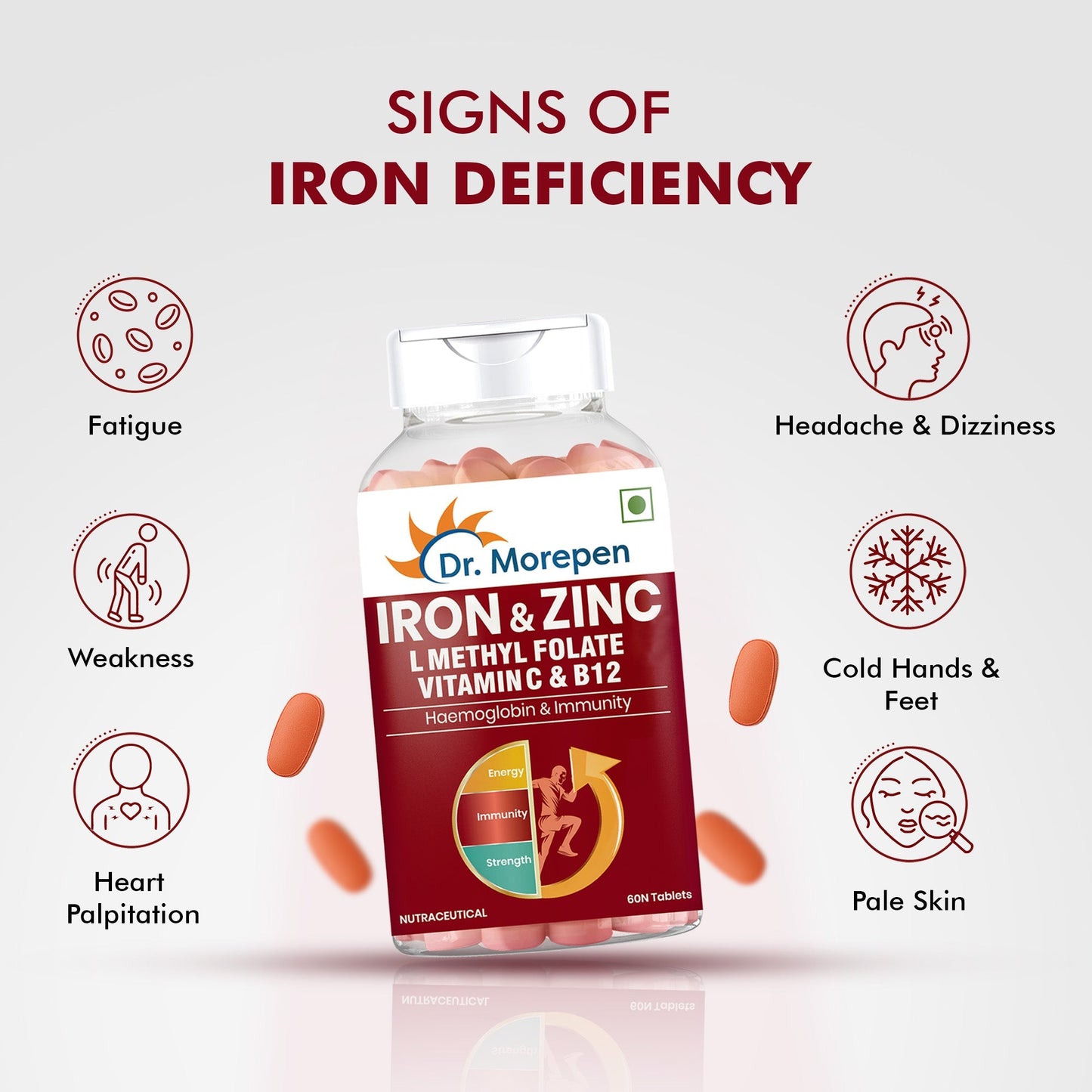 Dr Morpen Iron & Zinc Tablets