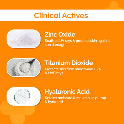 The Derma Co 1% Hyaluronic Tinted Sunscreen SPF 60 Gel PA++++
