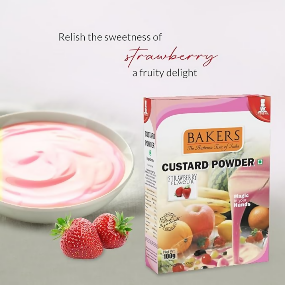 BAKERS Custard Powder - Strawberry