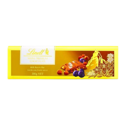 Lindt Gold Tab Milk Nut Chocolate, Raisin