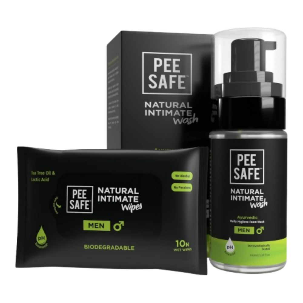 Pee Safe Intimate Wash & Intimate Wipes for Men
