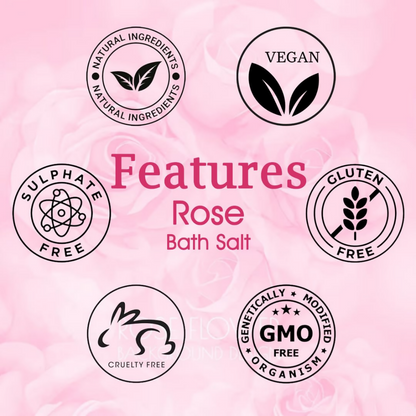 VedicAyurveda Dead Sea Salt and Rose Bath Salt