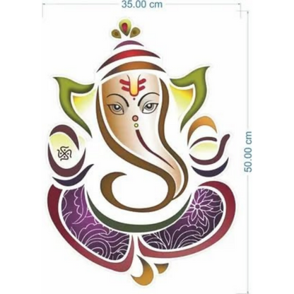 Rangoli White Glossy Vinyl Wall Sticker Premium Self-Adhesive Waterproof Decorative Wall Decal