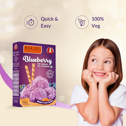 BAKERS Blueberry Ice Cream Powder