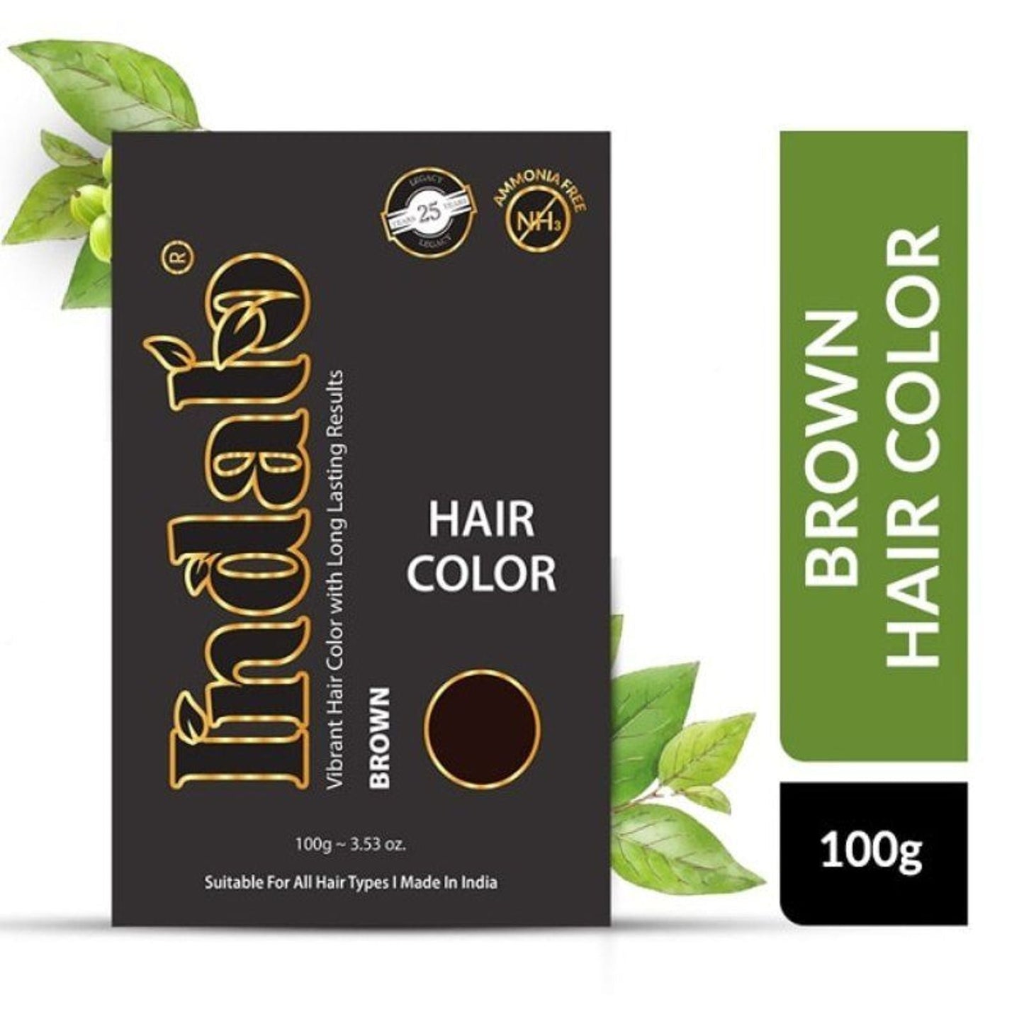 Indalo Ammonia-Free Vibrant Brown Hair Color With Natural Ingredients - Brown