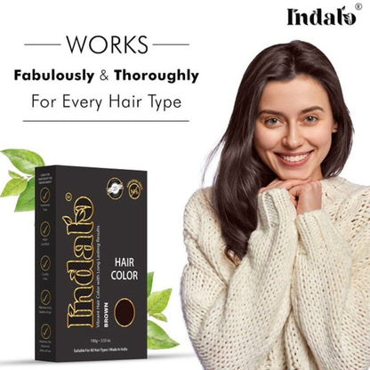 Indalo Ammonia-Free Vibrant Brown Hair Color With Natural Ingredients - Brown