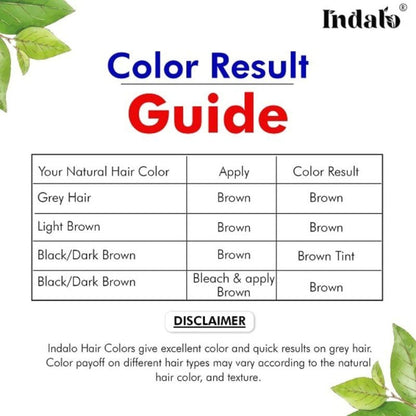 Indalo Ammonia-Free Vibrant Brown Hair Color With Natural Ingredients - Brown