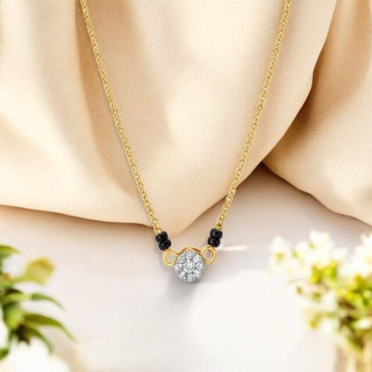 Sparkling Simplicity Diamond Mangalsutra in 18K Yellow Gold, 0.149 ct