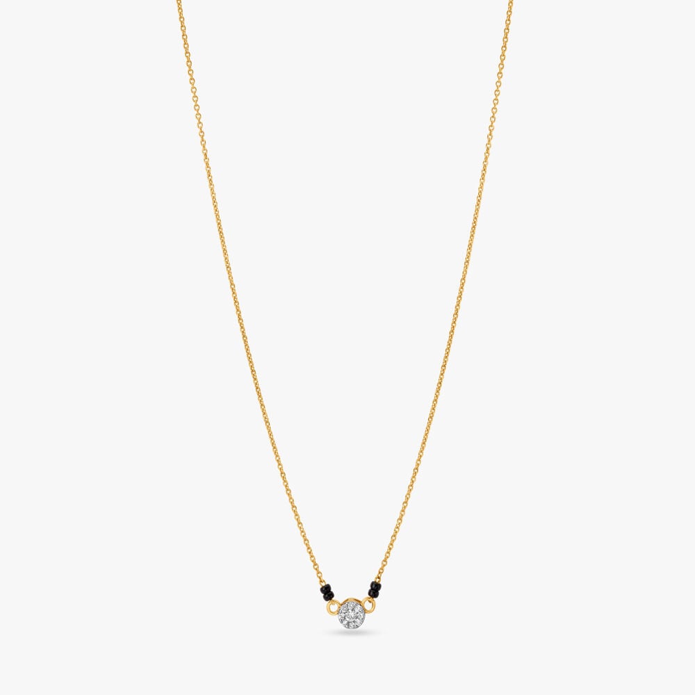 Sparkling Simplicity Diamond Mangalsutra in 18K Yellow Gold, 0.149 ct