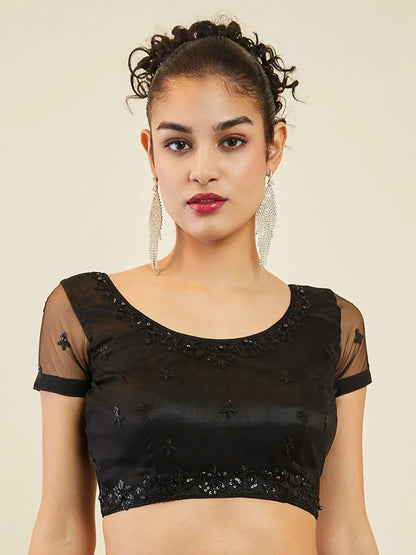 Tulsi Art Ravishing Black Sequins Net Reception Wear Lehenga Choli With Dupatta