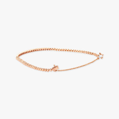 Poetic Gleam Tennis Bracelet in 14K Rose Gold, 0.74 ct