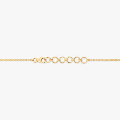 Blushing Twist Diamond Necklace in 18K Yellow Gold, 0.195 ct