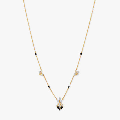 Delicate Bloom Diamond Mangalsutra in 18K Yellow Gold, 0.445 ct