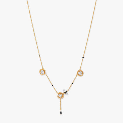 Eternal Blossom Diamond Mangalsutra in 18K Yellow Gold, 0.4 ct