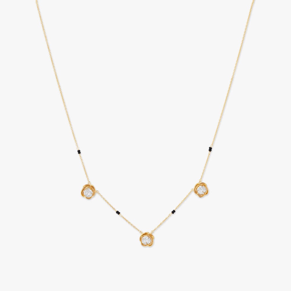 Trinity Spark Diamond Mangalsutra in 18K Yellow Gold, 0.365 ct