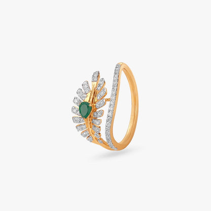 Brilliance Burst Diamond Ring in 18K Yellow Gold, 0.315 ct