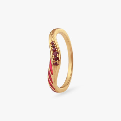 Stepping Stackable Diamond Ring in 18K Yellow Gold, 0.065 ct