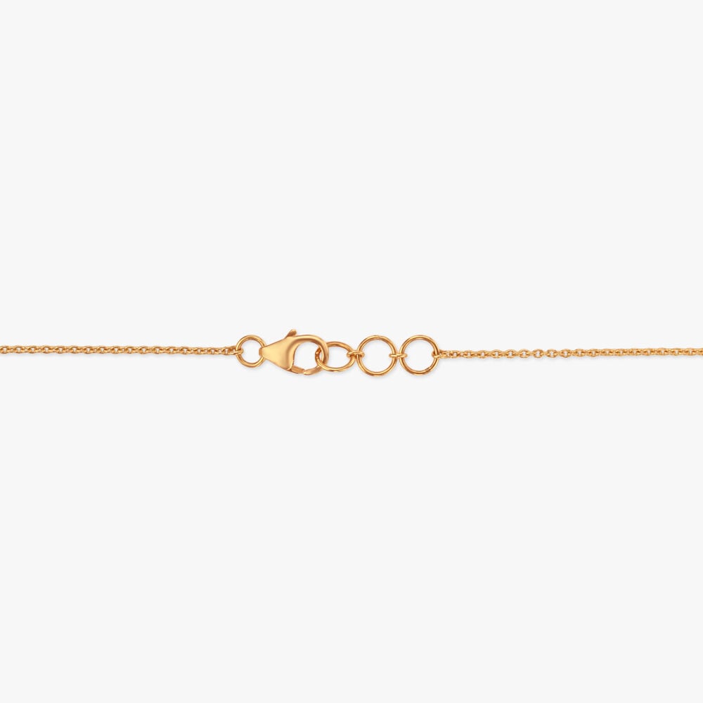 Scarlet Lotus Diamond Mangalsutra in 18K Yellow Gold, 0.09 ct