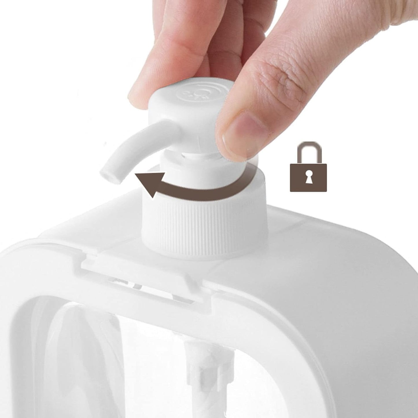 300ML Soap Dispenser - Clear PET Plastic - Leak-Proof Pump - Versatile for Bathroom & Kitchen