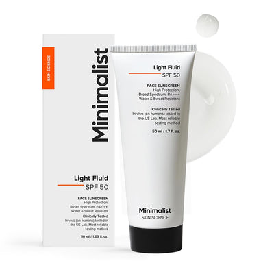 Light Fluid Sunscreen SPF 50 for Oily Skin - No White Cast