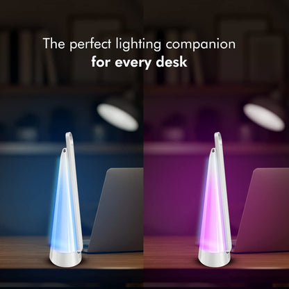 LED Table Lamp with Adjustable Neck and 6 Color Modes - Modern ABS Design - USB Rechargeable - 6W