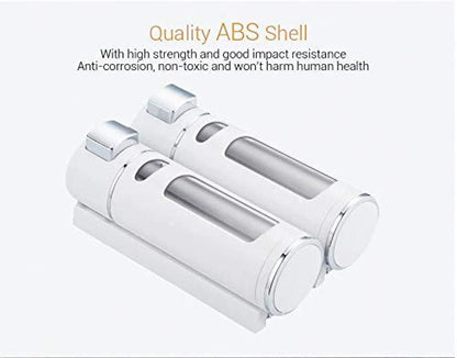 Wall Mounted Liquid Dispenser - Modern ABS Plastic - 400ml Capacity - White