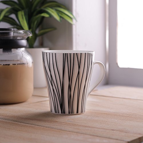 Coffee Mug Multicolour Bone China 330 ml Durable Microwave & Dishwasher Safe