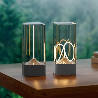 Rechargeable LED Table Lamp - Minimalist Design - Portable - 1000mAh Battery - Modern Nightstand Light