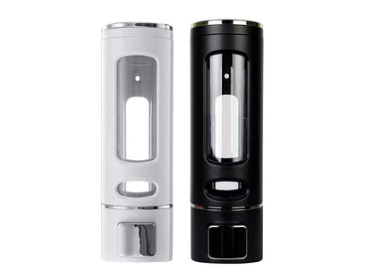 Wall Mounted Soap Dispenser - Plastic - Black and White - 400 ml Each