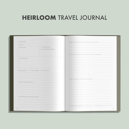 My Travel Journal: A Travel Keepsake Journal to Record Your Vacations, Adventures, and Experiences Abroad (Heirloom Story Books and Guided Journals) 