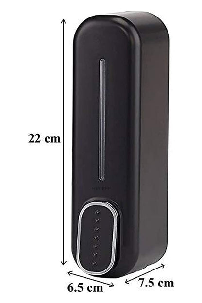 Soap Dispenser Black ABS 350 ml Modern Design Easy Installation