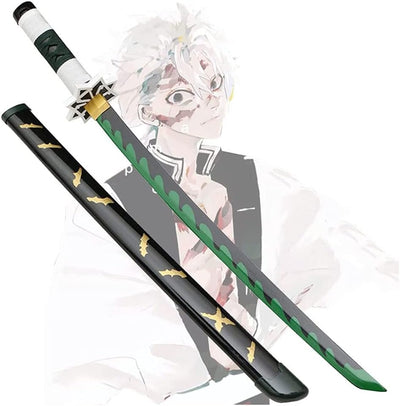 Demon Slayer Sanemi Shinazugawa Cosplay Life Size Wooden Katana - 104 cm
