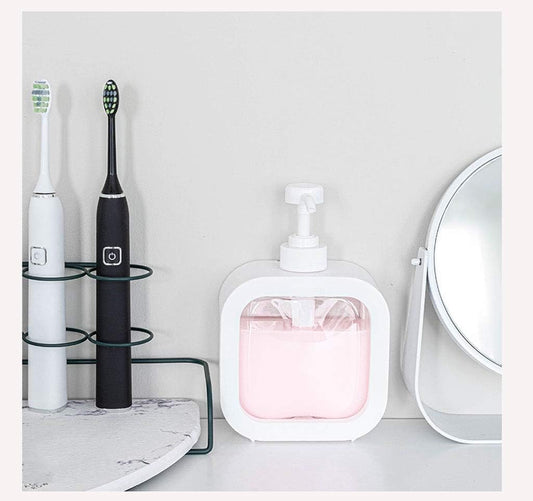 Plastic Soap Dispenser with Leak-Proof Pump - 10 Oz - Clear Design - Reusable & Eco-Friendly