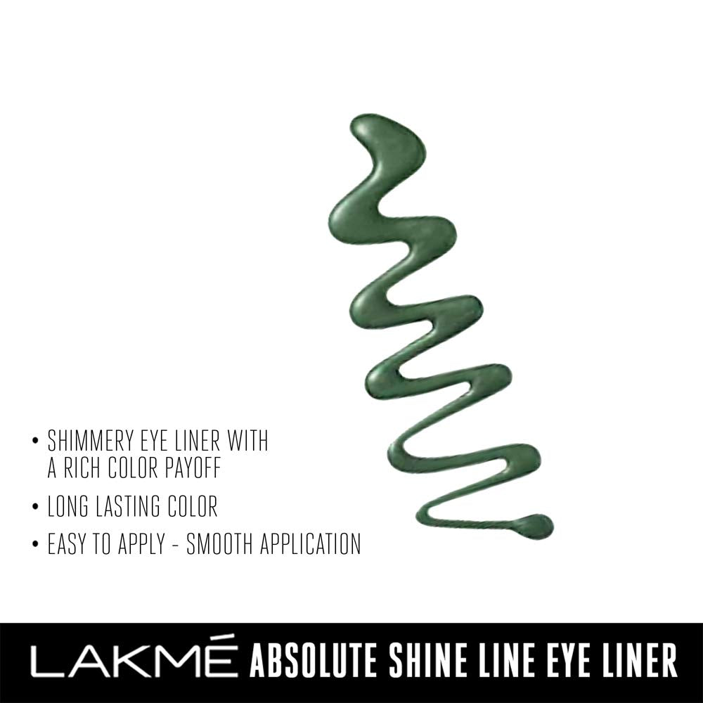 Sparkling Olive Green Liquid Eyeliner - Long Lasting & Smudgeproof