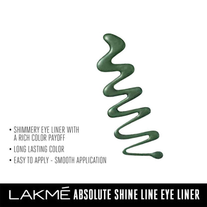 Sparkling Olive Green Liquid Eyeliner - Long Lasting & Smudgeproof