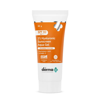 Hyaluronic Sunscreen Aqua Gel SPF 50 - Lightweight & Non-Greasy