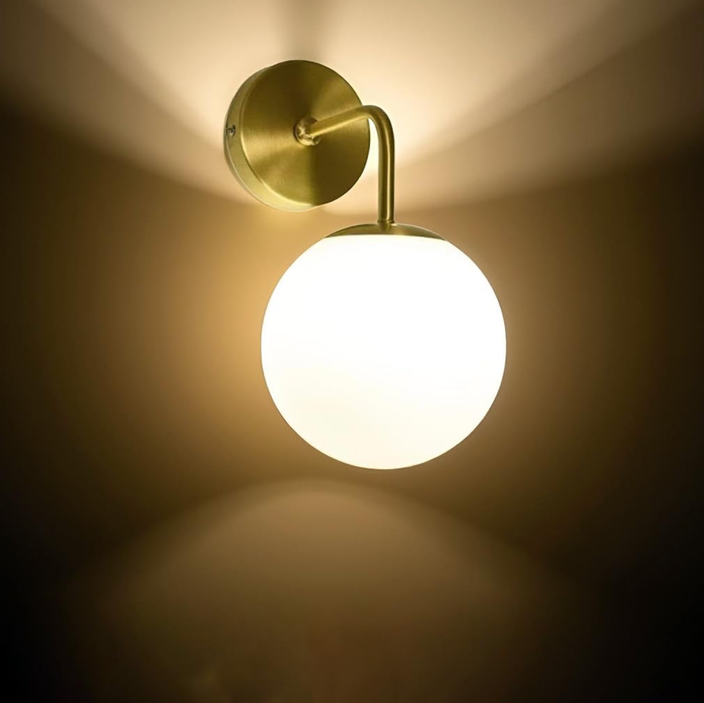 LED Wall Light Up & Down Lighting Modern Design Metal Iron & Frosted Glass Gold Electroplating 30cm