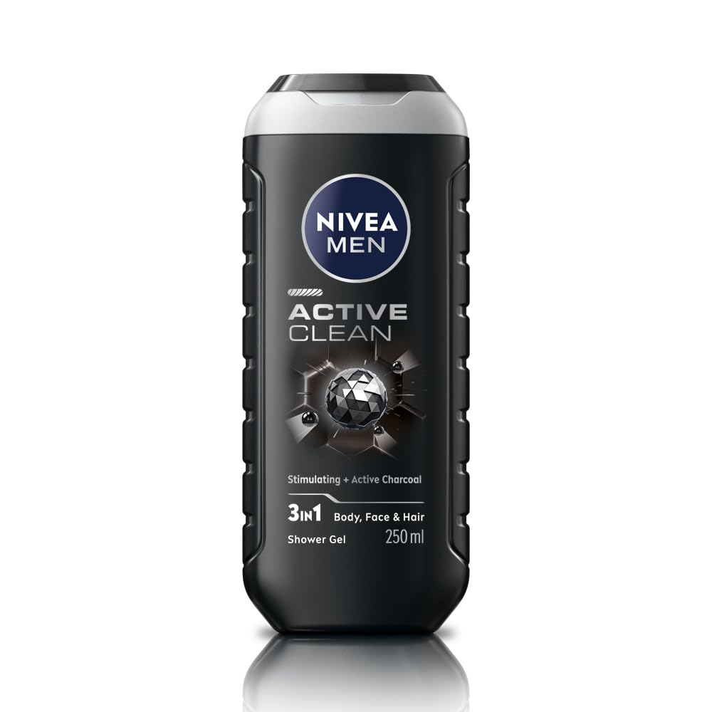 Active Clean Body Wash with Charcoal for Men - 250 ml