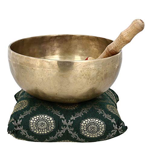 Singing Bowl Antique Style Handmade Bell Metal 8 x 3.75 Inch