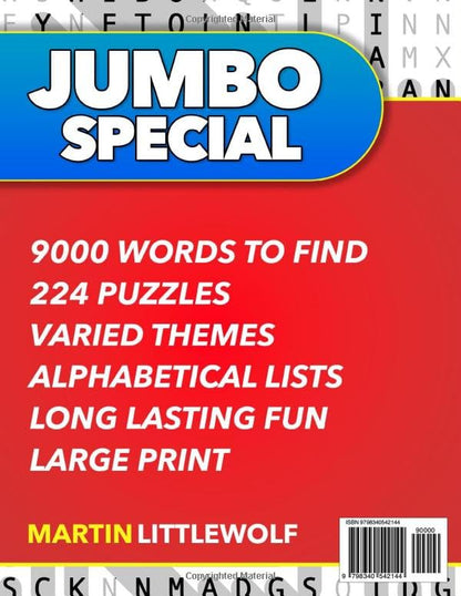 Huge Book of Large Print Word Search: 9000 Words - 224 Puzzles - Varied Themes - Big Print Word Finds For Adults, Seniors, and Teens (Words of Wonder!)