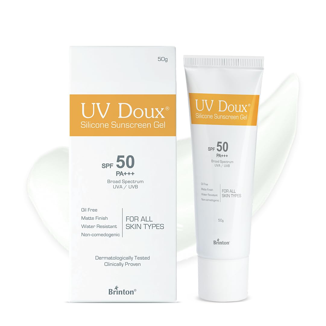 UV Doux Sunscreen Gel SPF 50 PA+++ - Water-Resistant & Non-Comedogenic