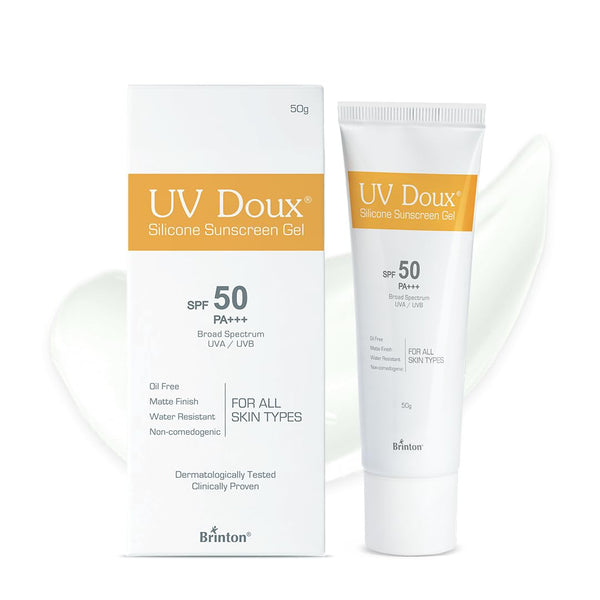 UV Doux Sunscreen Gel SPF 50 PA+++ - Water-Resistant & Non-Comedogenic