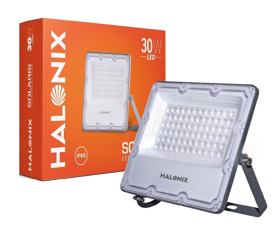 30W LED Flood Light - Waterproof Aluminium - IP66 Rated - Cool White - 6500K