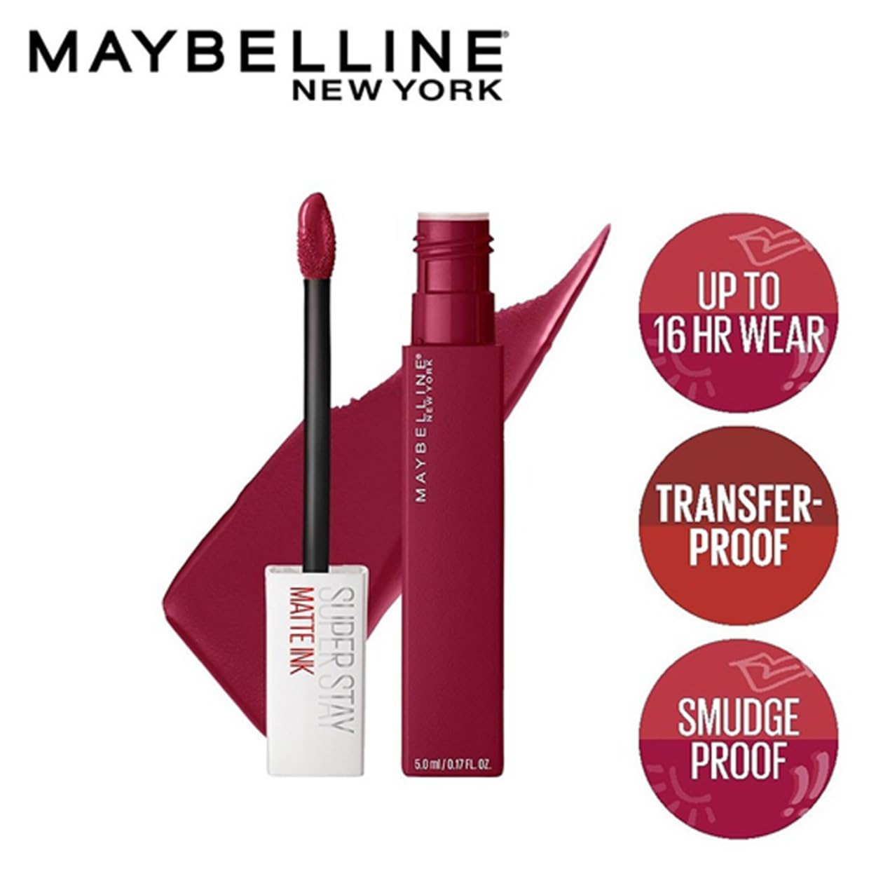 Maybelline Superstay Matte Ink Lipstick, Founder, 5ml, 16hr Wear