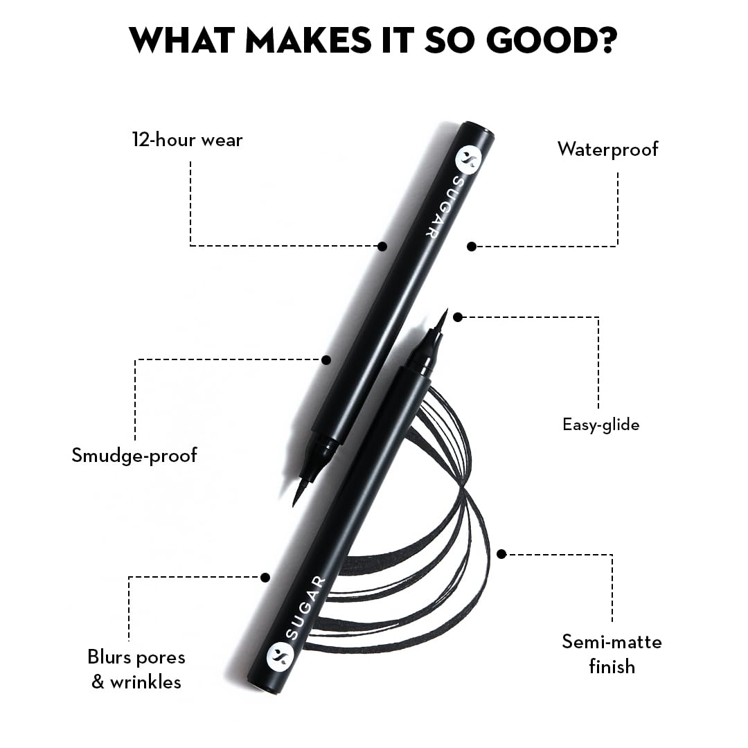 Waterproof Matte Liquid Eyeliner with Flexi-Tip Applicator