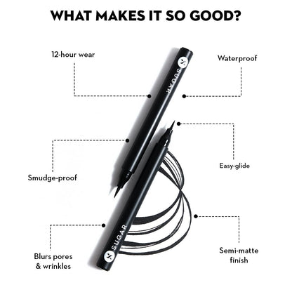 Waterproof Matte Liquid Eyeliner with Flexi-Tip Applicator