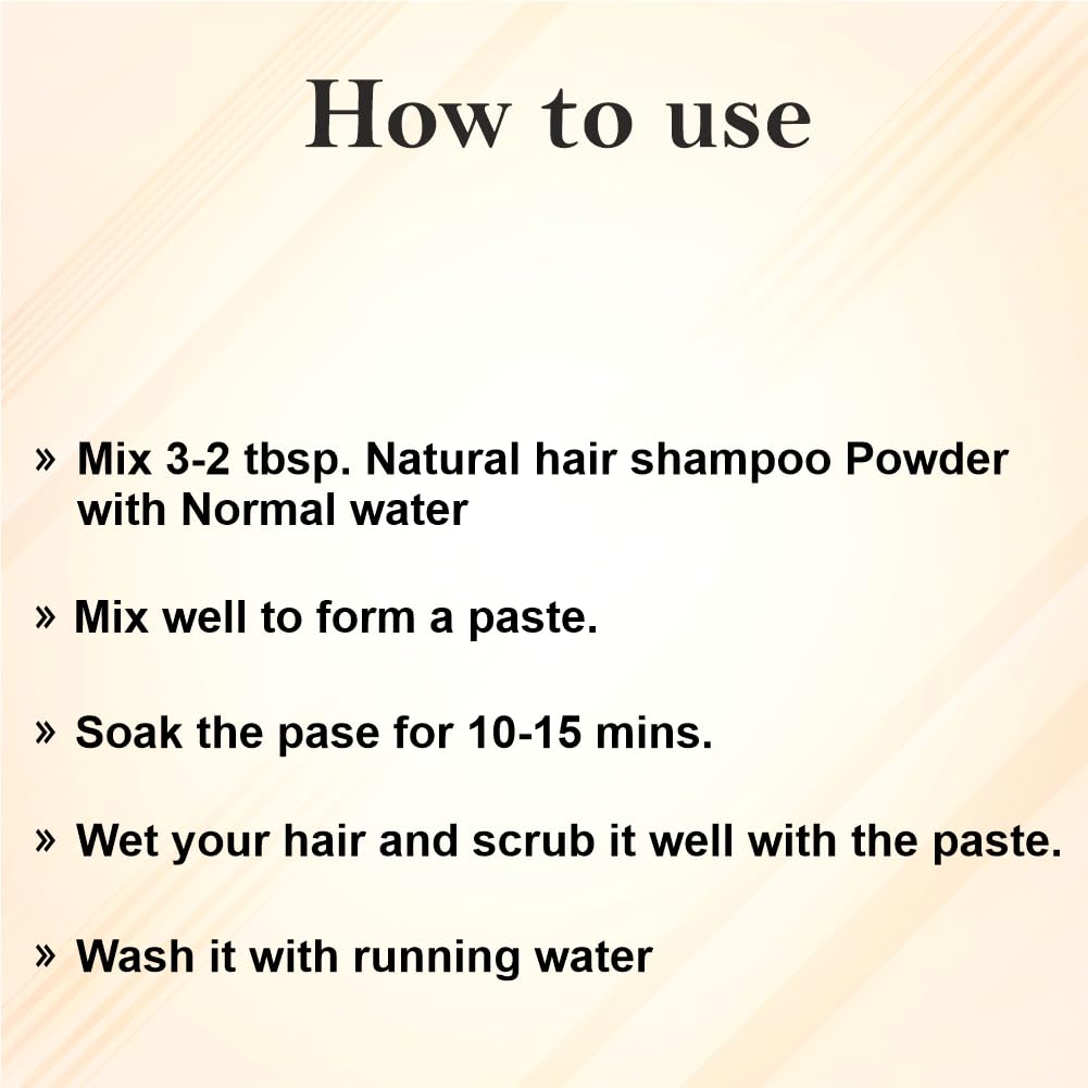 Natural Herbal Hair Growth Shampoo Powder - 100g
