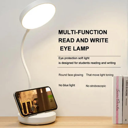LED Desk Lamp with Touch Control, Dual Battery, USB Type-C, 40 x 11.5 x 10 cm, White