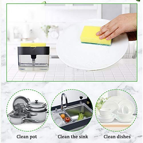 Plastic Soap Dispenser - Unbreakable Blue - 500ml Capacity - Anti-Corrosive Pump - Ideal for Kitchen and Bathroom